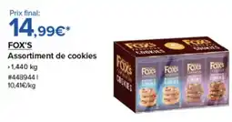 Costco FOX'S Assortiment de cookies offre