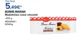 Costco BONNE MAMAN Madeleines coeur chocolat offre