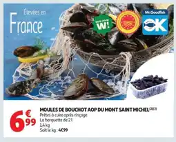 Auchan Supermarché Moules de bouchot aop du mont saint michel offre