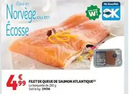 Auchan Supermarché Filet de queue de saumon atlantique offre