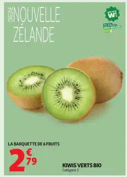 Auchan Supermarché Kiwis verts bio offre