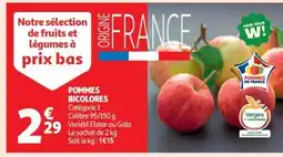 Auchan Supermarché Pommes bicolores offre