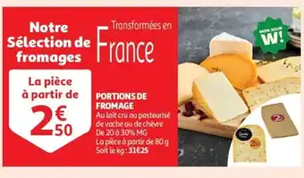 Auchan Supermarché Portions de fromage offre