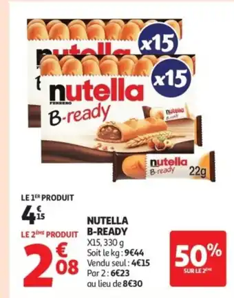 Auchan Supermarché NUTELLA B-Ready offre