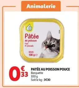 Auchan Supermarché Patée au poisson pouce offre