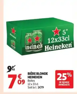 Auchan Supermarché HEINEKEN Bière blonde offre