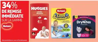 Auchan Supermarché HUGGIES sur la gamme offre