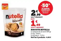 Super U NUTELLA Biscuits offre