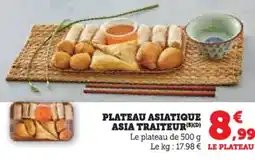 Super U Plateau asiatique asia traiteur offre