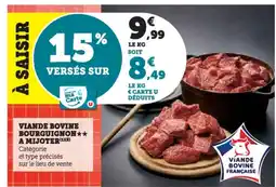 Super U Viande bovine bourguignon a mijoter offre