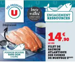 Super U Filet de saumon atlantique des fjords de norvege u offre
