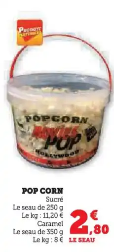 Super U Pop corn offre