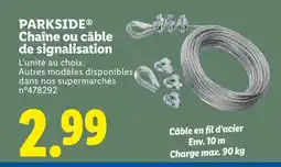 Lidl PARKSIDE Chaîne ou câble de signalisation offre