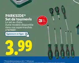 Lidl PARKSIDE Set de tournevis offre
