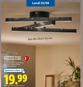 Lidl LIVARNO home Plafonnier à LED offre