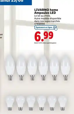 Lidl LIVARNO home Ampoules LED offre