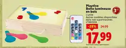 Lidl PLAYTIVE Boîte lumineuse en bois offre