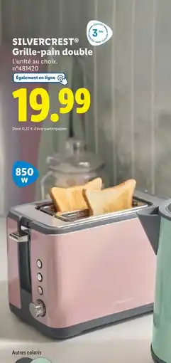 Lidl SILVERCREST Grille-pain double offre