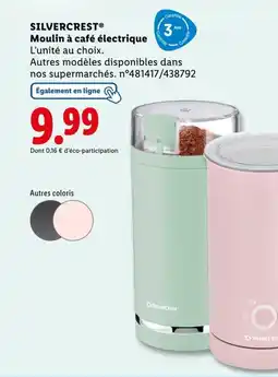 Lidl SILVERCREST Moulin à café électrique offre