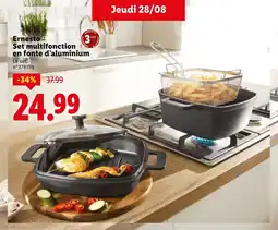 Lidl ERESTO Set multifonction en fonte d'aluminium offre