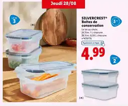 Lidl SILVERCREST Boîtes de conservation offre