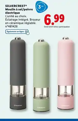Lidl SILVERCREST Moulin à sel/poivre offre