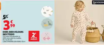 Auchan INEXTENSO Dors-bien velours offre