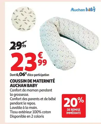 Auchan AUCHAN BABY Coussin de maternité offre