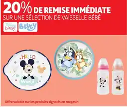 Auchan Sur une sélection de vaisselle bébé offre