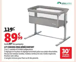 Auchan BÉBÉCONFORT lit cododo zina offre