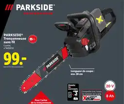 Lidl Parkside tronçonneuse sans fil offre