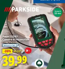 Lidl Parkside caméra d'inspection offre