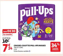 Auchan HUGGIES Couches-culottes pull-ups offre