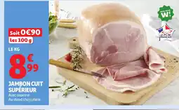 Auchan Jambon cuit supérieur offre