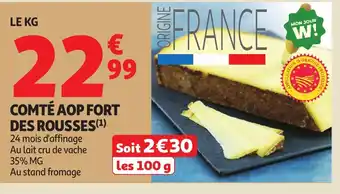Auchan Comté aop fort des rousses offre