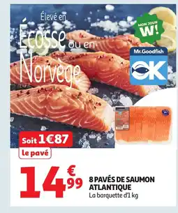Auchan 8 pavés de saumon atlantique offre