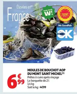 Auchan Moules de bouchot aop du mont saint michel offre