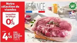 Auchan Porc: rouelle de jambon avec os offre