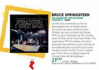 Fnac Bruce Springsteen - The Legendary 1979 No Nukes Concerts offre