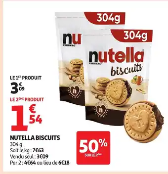 Auchan NUTELLA Biscuits offre