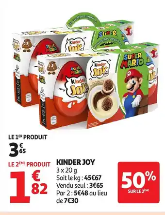 Auchan KINDER JOY offre