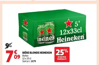 Auchan HEINEKEN Bière blonde offre