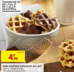 Intermarché Hyper Mini gaufres chocolat au lait offre