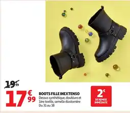 Auchan INEXTENSO Boots fille offre