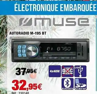 Autobacs Autoradio M-195 Bt Muse offre