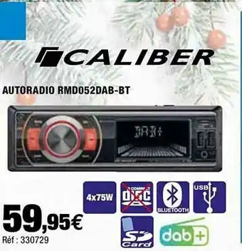 Autobacs Autoradio Rmd052dab-bt Caliber offre