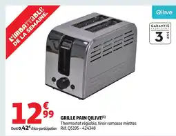 Auchan QILIVE Grille pain offre