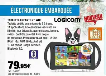 Autobacs Tablette Enfants 7 offre