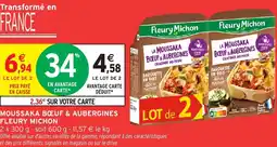 Intermarché Hyper Moussaka bœuf & aubergines fleury michon offre
