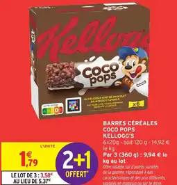 Intermarché Hyper Barres céréales coco pops kellogg's offre
